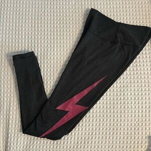 Aviator nation FULL LENGTH HI-RISE BOLT LEGGINGS - XS